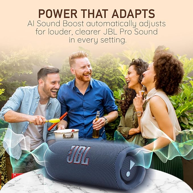 JBL Flip 7 Portable Bluetooth Speaker, IP68 Waterproof, Dustproof, Drop-Proof, PushLock System, AI Sound Boost, 16H Battery – White – Boomph's Comprehensive Ultimate Performance Cloth Solution