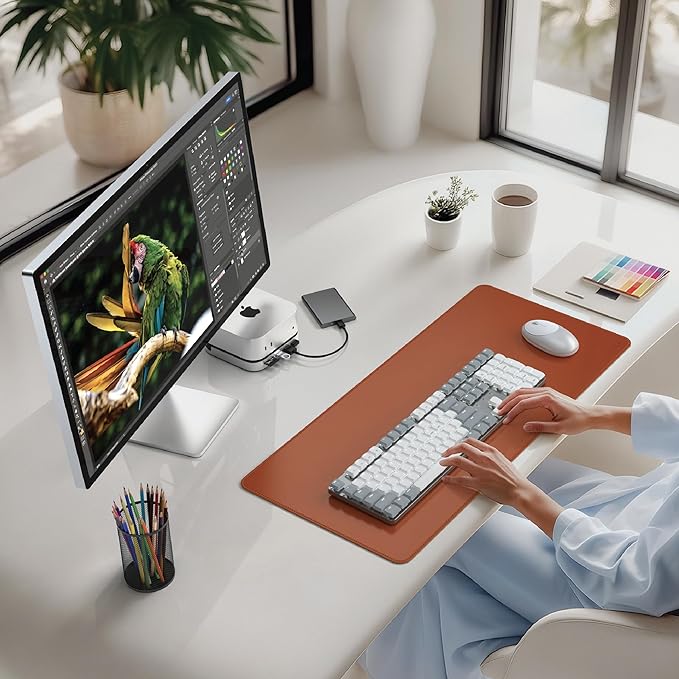 Satechi Mac mini M4 Hub & Stand with NVMe SSD Enclosure, Mac mini M4 Dock with 2xUSB A Up to 10Gbps, USB A Data Port, SD Card Reader, Optimized Self-Cooling - Silver