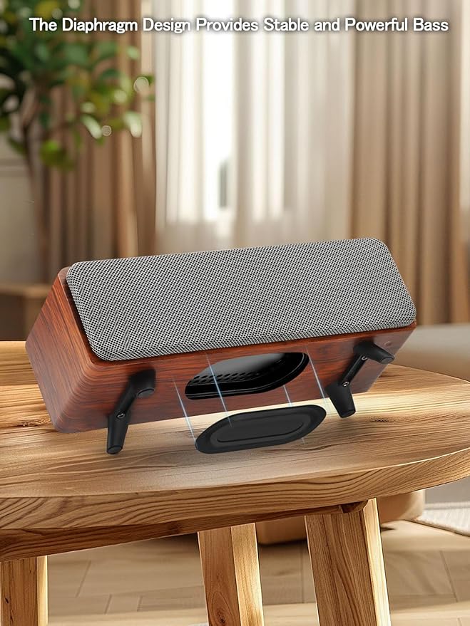 OR O R O W Computer Speakers,10W PC Speakers with Bluetooth,Stereo Sound & Enhanced Bass,USB Laptop Speakers,Sound Bar for PC, Phone and Mac(S207) (Brown)
