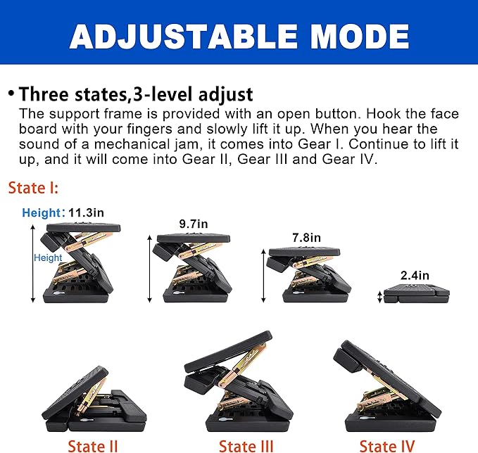 Under Desk Footrest - Detachable Memory Foam Cushion & Massage Roller, Tool-Free Height & Angle Adjustable Foot Stool, Ergonomic Leg Rest for Office, Home & Gaming Comfort, (Gray Plus)