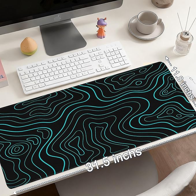 Extended Mouse Pad for Gaming & Office - 31.5"x11.8" Large Desk Mat with Smooth Surface and Stylish Design for PC, Home Office Decor, and Work