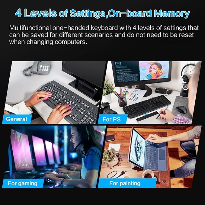 Koolertron 9-Key Mechanical Numpad with 2 Programmable Knobs, LED Backlit Macro Gaming Keyboard, Fully Customizable Numeric Keypad for PC