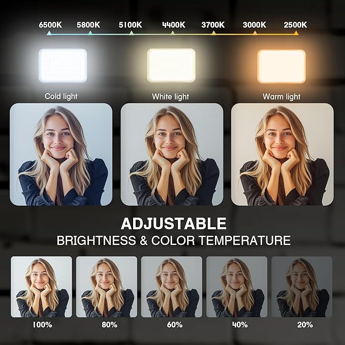 Anautin LED Desk Light With Stand, CRI97+ Selfie for Video Recording, Computer for Streaming, Gaming, Conferencing, Zoom Meeting, Tiktok, YouTube, Ring New Alternative