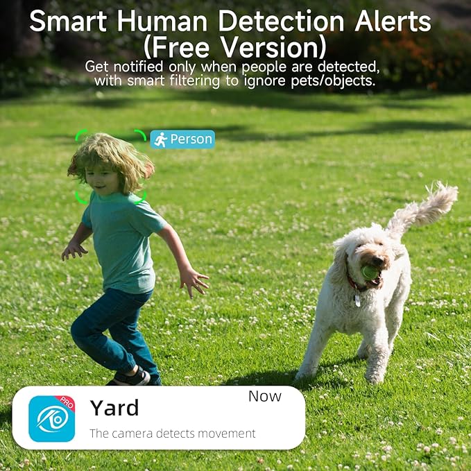 2pcs 5G/2.4G WiFi Security Cameras Wireless Outdoor,2K Home Indoor Camera with AI Detection, Siren,Wireless Cameras for Home Security with Color Night Vision, 2-Way Talk, IP65, Works/Alexa, Cloud/SD