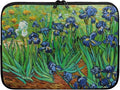 Irises Painting Laptop Sleeve 12 Inch for Women Exquisite Van Gogh Painting Pattern Computer Bag with Funny Design Lightweight Multiple & Neatly Organizers for On-The-Go Essentials