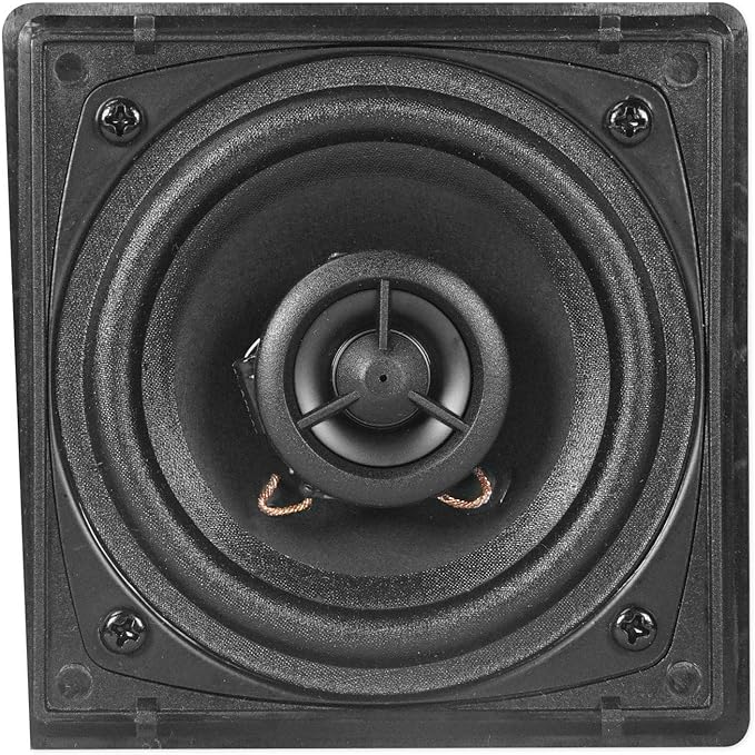Rockville Pair Cube Black 30W RMS 3.5" Home Theater Wall Speakers, 8 Ohm, 360-Degree Swivel Brackets, True 2-Way Audio, Compact Design, for Home Theater and Surround Sound