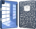 VIKESI for iPad Pro 11 Inch 4th/3rd/2nd/1st Generation Case, iPad Air 11-inch / 5th / 4th Generation Case with Clear Back,Pencil Holder,Auto Sleep/Wake,Camera Protection,Blue Book