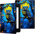 for Kindle Scribe 10.2 Inch 2022/2024 Released Tablet Case, Slim Kickstand Stand Leather Smart Cover with Auto Wake/Sleep, Dark Wolf Eagle