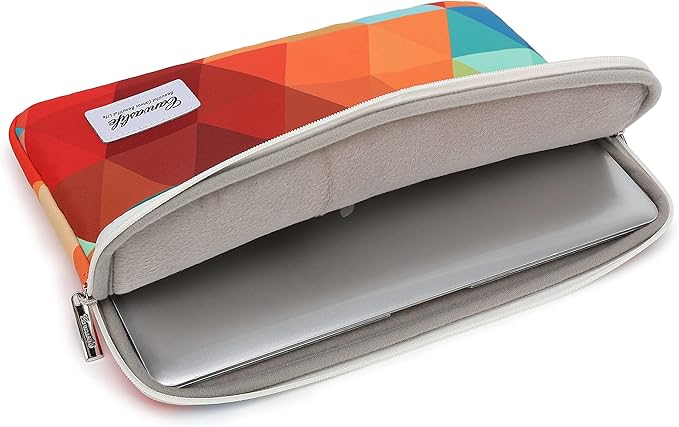 Canvaslifee Rainbow Peacock Patten Laptop Sleeve 14 inch 14.0 inch Laptop case Bag