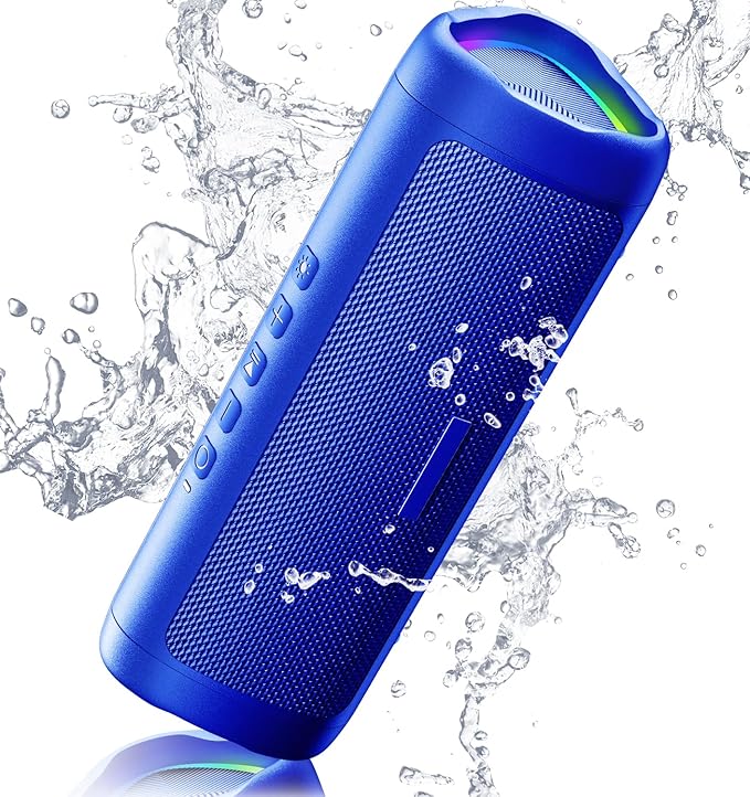 BolaButty Bluetooth Speaker Portable Wireless, IPX5 Waterproof, Up to 20H Playtime, TWS Pairing, BT5.3, for Home/Party/Outdoor/Camping/Beach Essentials, Birthday Gift (Blue)
