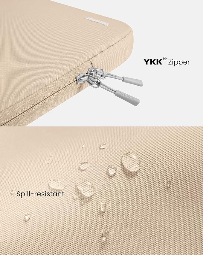tomtoc 360° Protective Laptop Sleeve for 15-inch New MacBook Air M5/A3448 (2026), M4/A3241, M3/A3114, M2/A2941, Water-Resistant Laptop Case Fits 15-inch MacBook Pro A1990 A1707 & Surface Laptop AI PC