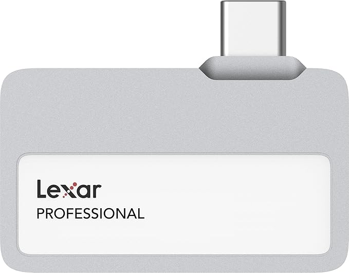 Lexar 2TB Professional Go Portable SSD, Supports Apple 4K 60fps ProRes, Up to 1050MB/s, USB 3.2 Gen 2, Rugged, IP65, Ultracompact, Compatible w/iPhone 15/16 (Not 17), External SSD (LSL400X002T-RNSNU)