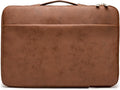 Kinmac 360° Heavy Duty Protective Laptop Computer Sleeve case Bag Cover with Handle for MacBook Pro 14 inch,14 inch-14.4 inch HP Lenovo Dell ASUS Acer Laptop (Coffee PU)