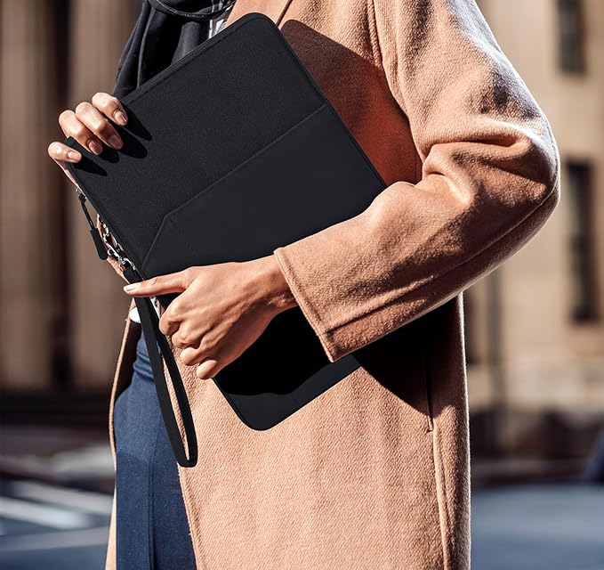 CAAORDKSO 7-8 Inch Tablet Sleeve, iPad mini Case Bag for iPad mini (A17 Pro) 8.3", iPad mini 6/5/4/3/2/1, Samsung Galaxy Tab S2 8.0, Tab A 8.0, ZenPad Z8s 7.9, Amazon Fire HD 8 Tablet Cover, Black