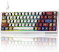 SK68 65% Gaming Keyboard, Wired Backlit Mini Keyboard w/100% Hot-Swap Socket 68 Keys Aluminum Gaming Wired Keyboard for PC Laptop Game