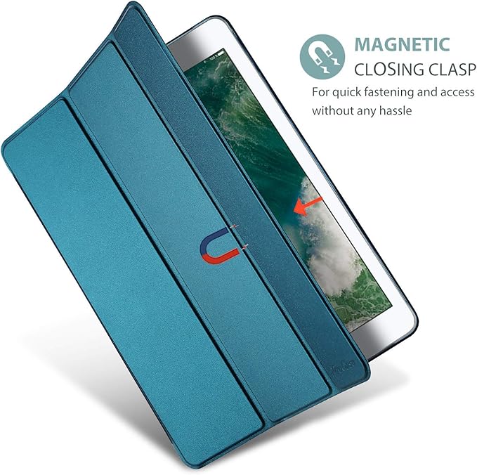 ProCase Smart Case for iPad Pro 12.9 Inch 1st and 2nd Generation (2015 and 2017 Model), Stand Cover Support Auto Sleep/Wake -Teal