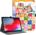 Vimorco Case for iPad (A16) 11th Generation 2025, for iPad 11th/10th Generation Case, Pencil Holder/Hand Strap/Pocket, Multiple Stand Protector PU Leather Shell Cover, Auto Wake/Sleep, Sleeping Cat