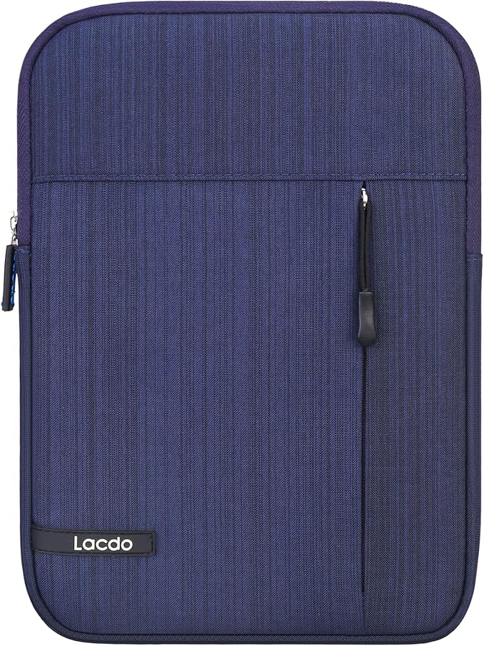 Lacdo Tablet Sleeve Case for 11 inch iPad A16 | 11 Inch ipad Air M4 M3 M2 | 11" iPad Pro M5 M4 | 10.9" ipad/ipad Air | 10.2" IPad | 11" Samsung Galaxy Tab A9+, iPad Air Pro Case Protective Bag, Blue