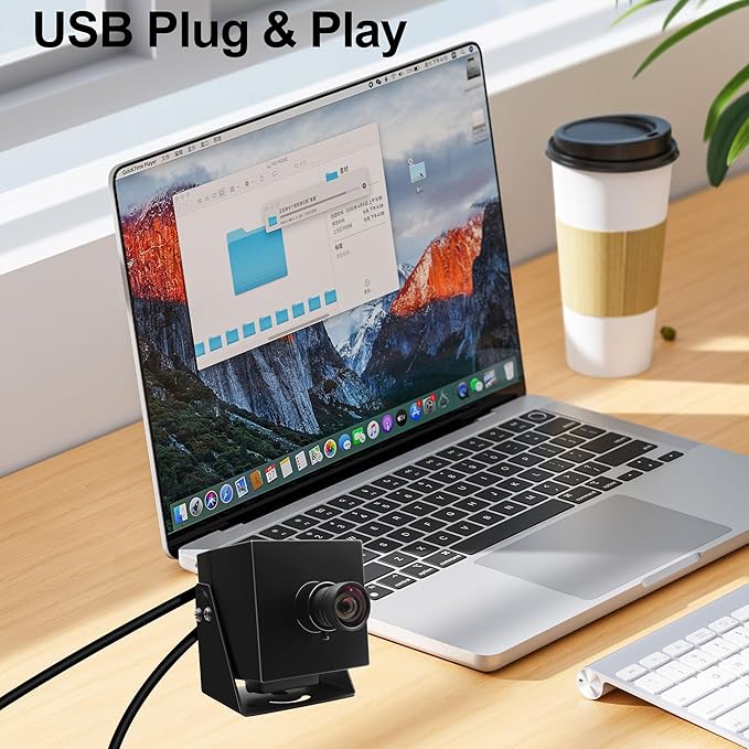 MMlove HDMI USB Camera 4K 30FPS Webcam USB2.0/HDMI Simultaneous Output 80° Wide Angle H.264 2X Digital Zoom PC Streaming Web Camera USB Plug & Play for Linux Windows Android Mac Raspberry Pi
