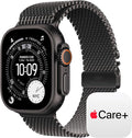 Apple Watch Ultra 3 [GPS + Cellular 49mm] Running & Multisport Smartwatch w/ Rugged Titanium Case w/ Black Titanium Milanese Loop - M w/ AppleCare+ (2 years)