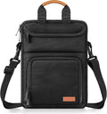 MoKo 10-13 Inch Tablet Sleeve Carrying Bag Fits New 13" iPad Pro M5 & Air M3 2025, i-Pad Pro 12.9/11, 11" iPad A16/Air M3,Galaxy Tab S9/S8 Plus 12.4, with Shoulder Strap, Handle and Pockets, Black