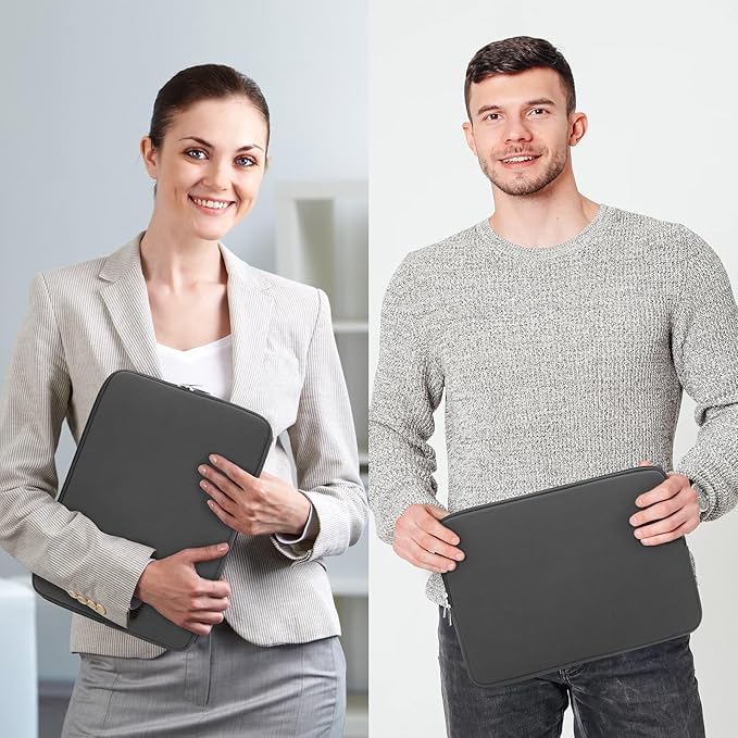 RAINYEAR 11-11.6 Inch Laptop Sleeve Protective Case Soft Lining Cover Compatible with MacBook Neo A18 11.6" MacBook Air for 11" Notebook Computer Tablet Chromebook (Gray, Upgraded Version)