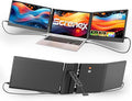 Laptop Screen Extender, 14" Triple Monitor Extender, 1080P FHD Portable Monitor for Laptop, Upgraded Auto-Width Fits 13-17.3" Laptops, Plug & Play Screen Extender Compatible with Windows/Mac/Chrome
