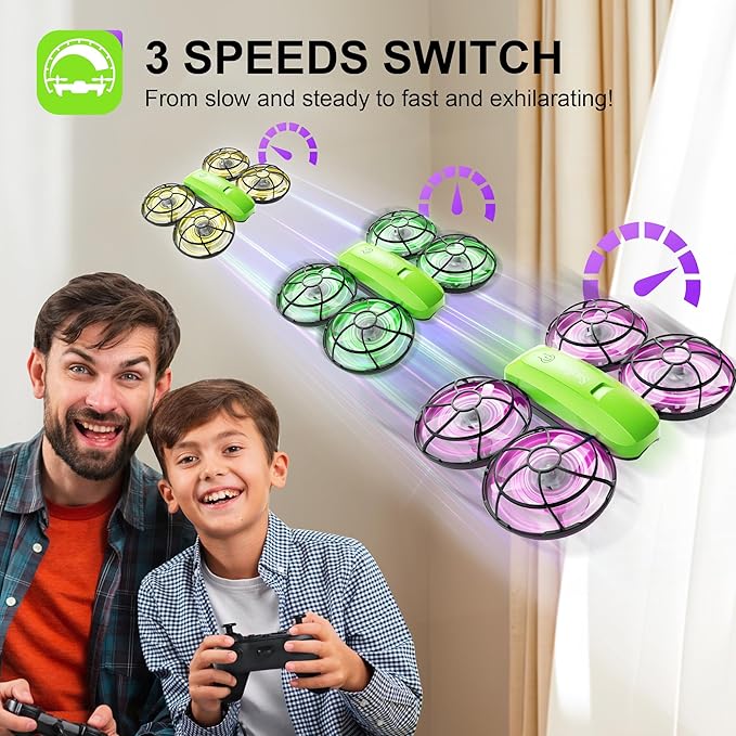 Swifsen Kids Drone with Camera – Mini Rc Toy for Boys, Beginners, Birthday Gifts for Boys and Beginners,Quadcopter Light Toy With 2 Batteries,Rc Drone Indoor Small Helicopter,Altitude Hold