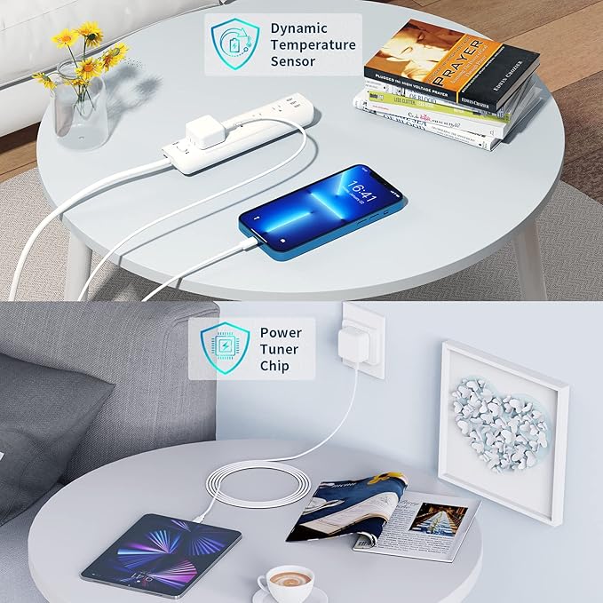 [Apple MFi Certified] iPhone 14 Charger Fast Charging, Stuffcool 4Pack PD 20W USB C Chargers Block Type C Wall Charger with 6FT Type C to Lightning Cable for iPhone 14 13 12 11 Pro Max XS XR X 8 iPad