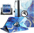 360 Rotating Stand Smart Case for iPad Air (3rd Gen) 10.5" & iPad Pro 10.5" - Auto Wake/Sleep Feature (Blue Marble)