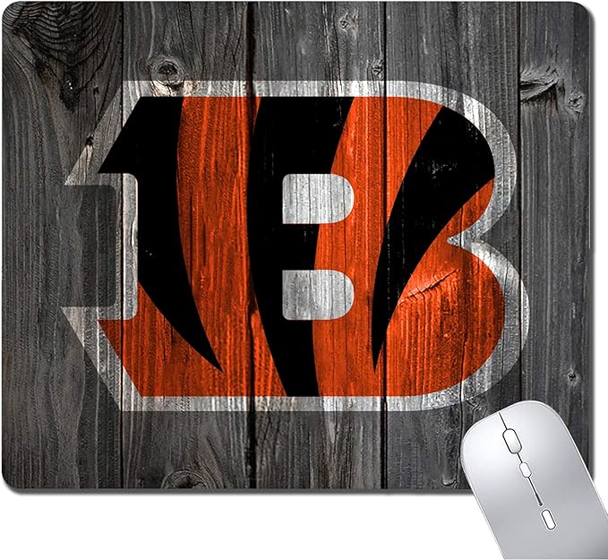 Wood Grain Design Sports Mouse Pad, Non-Slip Rubber Base Mousepad for Computers Laptop Desk, Gaming Mousepad Desk Accessories, Desk Mat Mouse Pad, Office Supplies - Mouse Pads for Desk