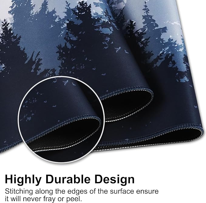 HGWALP Large Gaming Mouse Pad & Extended XXL Computer Game Mouse Mat, Long Desk Pad with Stitched Edges for Keyboard,Home Office Gaming Work Big Desk Pad (35.4x15.7x0.12IN, 90x40CM),Style C
