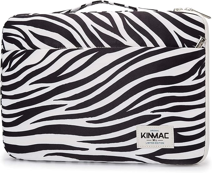 Kinmac 360° Protective Laptop Sleeve Case Bag Cover with Handle for MacBook Pro 16 inch,16 inch HP,Lenovo,Dell,ASUS,Acer Ultrabook and Business Laptop (Zebra)