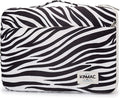 Kinmac 360 Degree Protective Laptop Sleeve Case Bag with Handle for MacBook Air 15 inch and 15 inch-15.6 inch HP Lenovo Dell ASUS Acer Notebook Computer (Zebra)