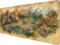 Game Map Gaming Mouse Pad Desk Pad Fantasy Treasure Map Ancient Scroll Mouse Pad Large Mousepad Extended Laptop Keyboard Mat Gaming Desk Pad Mouse Mat Office Computer Keyboard Laptop Home 35.4"x15.7"