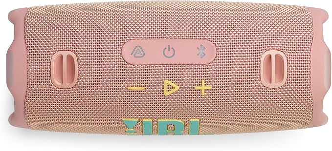 JBL Charge 6 - Portable Waterproof & Drop-Proof Bluetooth Speaker, Bold JBL Pro Sound with AI Sound Boost, 28Hrs of Playtime, Built-in powerbank & Comes with a Sturdy/Removable Carrying Strap (Pink)