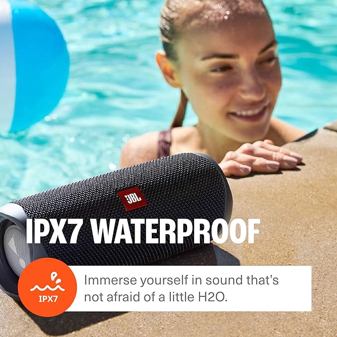 JBL Flip 5 Portable Waterproof Wireless Bluetooth Speaker - Black Camo