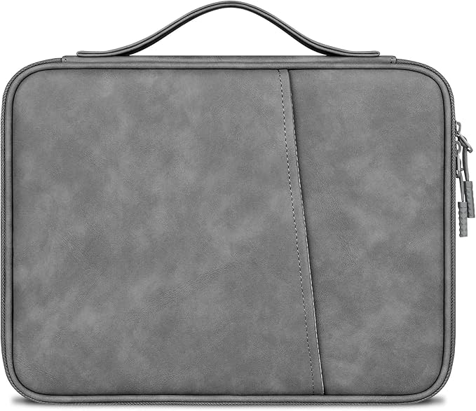 Lacdo Tablet Sleeve Bag Carrying Case for 13 inch New iPad Air M4 M3 M2 2026-2024, 13 inch iPad Pro M5 M4 2025-2024, 12.9" iPad Pro with Magic Keyboard, Water-Resistant iPad Pro Air Bag, Dark Gray