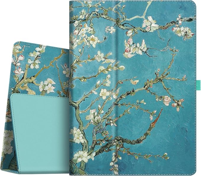 Fintie Folio Case for iPad Pro 12.9 (2nd Gen) 2017 / iPad Pro 12.9 (1st Gen) 2015 - [Corner Protection] Premium PU Leather Smart Stand Protective Cover with Auto Sleep/Wake (Blossom)