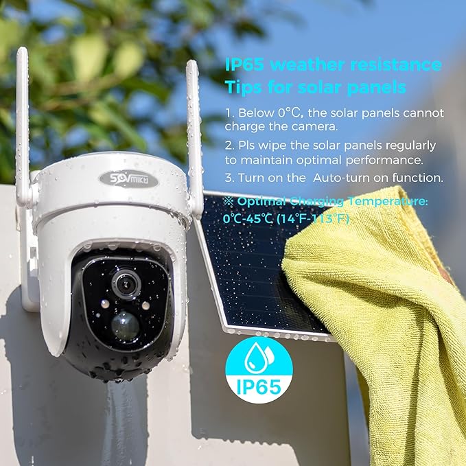 Vicohome 2CQ4G 2K AI Solar Security Camera Wireless Outdoor, Battery Powered Cam, Color Night Vision, Two Way Audio, Motion Detection, Easy to Setup, Audible Flashlight Siren, 180 Days Exchange Policy