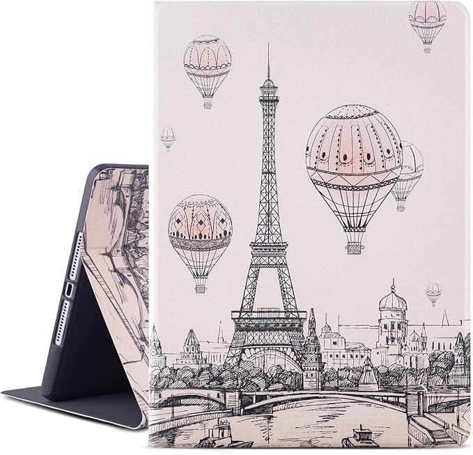 Vimorco Case for ipad 9.7 inch 5th/6th Generation 2017/2018, Protective Leather Case for ipad 9.7 Air 1/2 Gen, Slim Adjustable Multi-Angle Stand, Auto Wake/Sleep, Tower