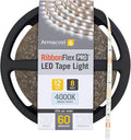 Armacost Lighting RibbonFlex Pro 12V White LED Strip Lights 60 LED/m, 4000K, 8.2 ft 152210