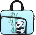 11 11.6 12 12.1 12.5 inches Laptop Sleeve Chromebook Case Ultrabook Case Notebook Sleeve PC Messenger Bag Tablet Case Neoprene Handle Sleeve for Adult Men Women, Two Pockets (Cute Panda)