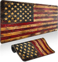 Mouse Pad Gaming - Desk Mat for Keyboard and Mouse - American Antique Flag Large Mouse Pads for Desk, Gaming Mousepad with Non-Slip Base, Desks Pad (31.5" X 11.8") for Game, Office and Home