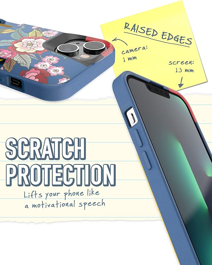 Smartish® iPhone 14 Wallet Case - Wallet Slayer Vol. 1 [Slim + Protective] Credit Card Holder - Drop Tested Hidden Credit Card Slot Cover for Apple iPhone 14 - Flavor of the Month
