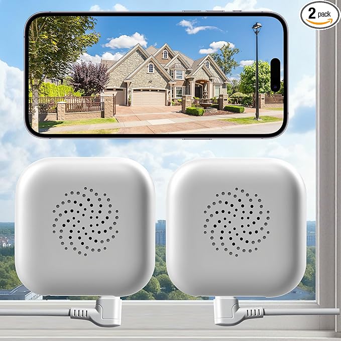 vebiliki 【2 Pack】 Window Cameras with 32GB SD Cards, 2K 3MP Indoor Cameras for Home Security, AI Starlight Color Night Vision, Easy Install & Use, 24/7 Recording, Support 5GHz & 2.4GHz WiFi