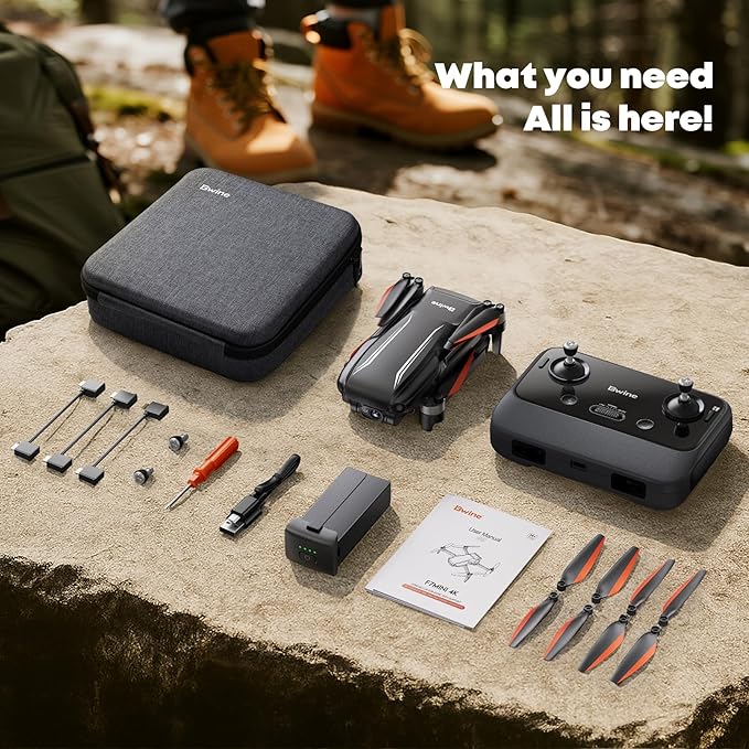 Bwine F7MINI 4K Video 8K Photo Drones with Camera for Adults, 3-Axis Gimbal EIS, 249g FAA-exempt, Over 6KM Transmission, AI GPS Smart Return, Follow, Waypoint, Orbit Fly, Better for Beginner 32Mins
