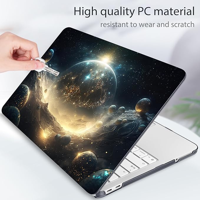 Tuiklol for 2026 MacBook Neo 13 Inch A18 Pro Chip Case, (Model A3404) Anti-Scratch Anti-Drop Slim Hard PC Shell Case with Shockproof Protective MacBook Neo Laptop Cover, Birth of Galaxy