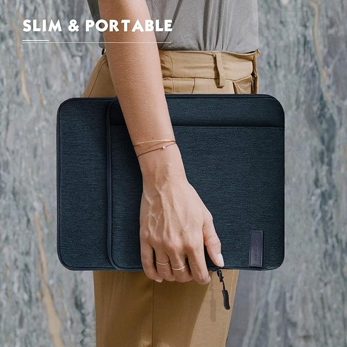 MoKo 9-11 Inch Tablet Sleeve Bag Carrying Case with Storage Pockets Fits New 11-inch iPad Air M4 2026/iPad Pro M5, iPad Pro/A16 11, iPad Air 5/4th 10.9, iPad 9/8th 10.2, Tab S8/S9 11, Indigo