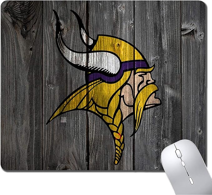 Wood Grain Design Sports Mouse Pad, Non-Slip Rubber Base Mousepad for Computers Laptop, Gaming Mousepad Desk Mat Mouse Pad, Office Supplies - Mouse Pads for Desk